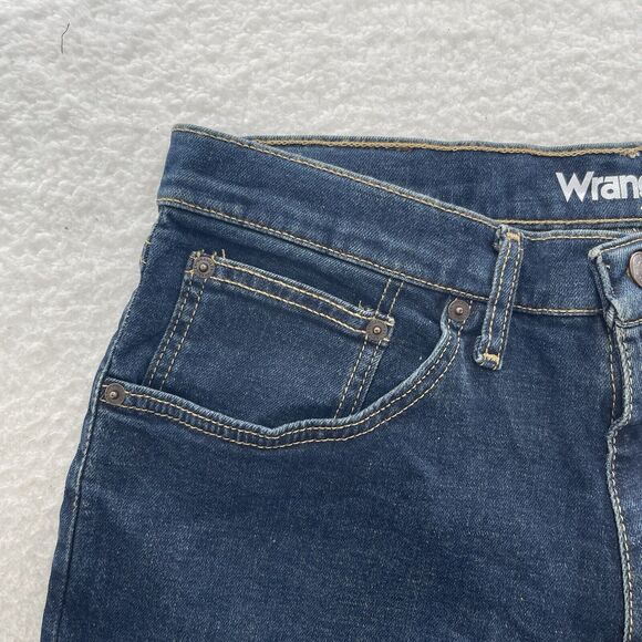 Wrangler Denim Shorts Men's 32x11 Blue Free Stretch Straight Fit Preppy American - Picture 2 of 8